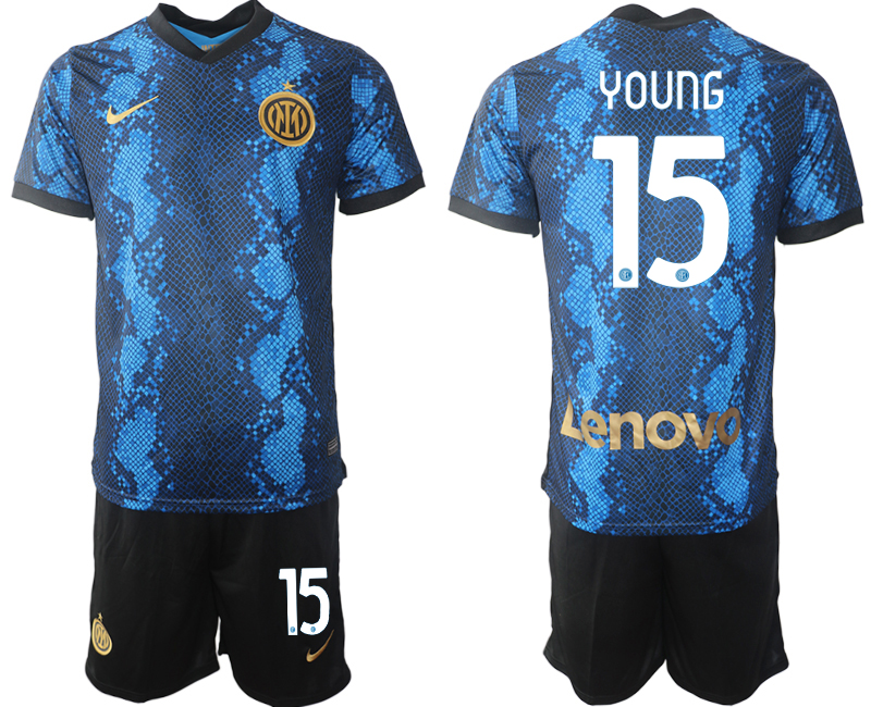 Men 2021-2022 Club Inter Milan home blue #15 Nike Soccer Jersey